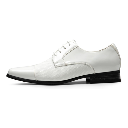Ozenio Luxe Patent – Chaussures Oxfords Formelles en Cuir Vegan Verni